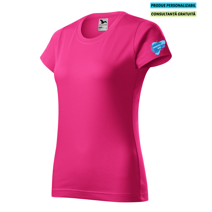 Malfini Tricou Dama Purpuriu Personalizat