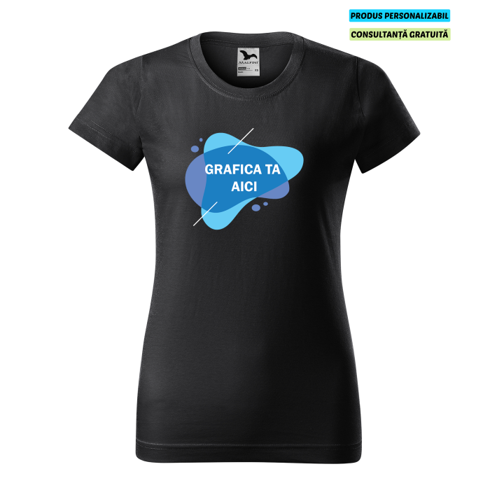 Malfini Tricou Dama Antracit Personalizat