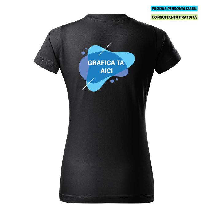 Malfini Tricou Dama Antracit Personalizat