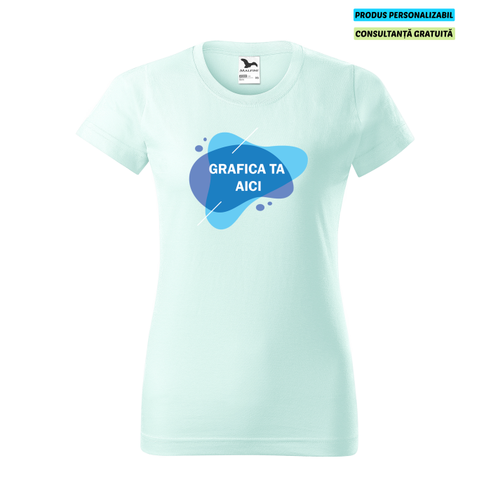 Malfini Tricou Dama Verde frost Personalizat