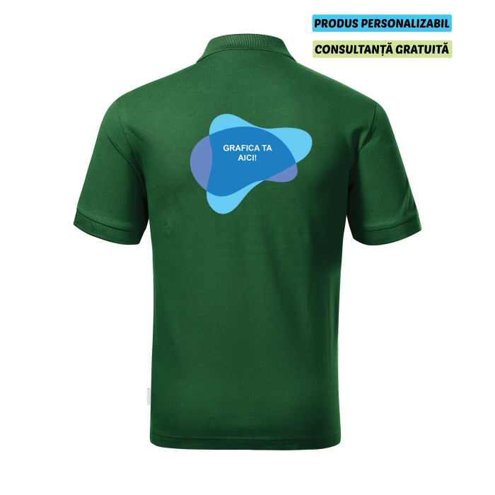 Rimeck Tricou Polo Barbat Verde inchis Resist heavy Personalizat