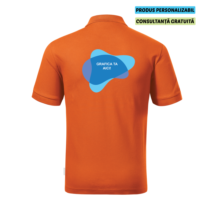 Rimeck Tricou Polo Barbat Portocaliu Resist heavy Personalizat