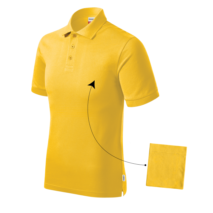 Rimeck Tricou Polo Barbat Galben Resist heavy Rimeck Tricou Polo Barbat Galben Resist heavy